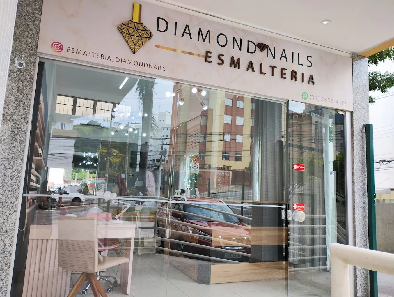 Fachada da Diamond Nails em Belo Horizonte